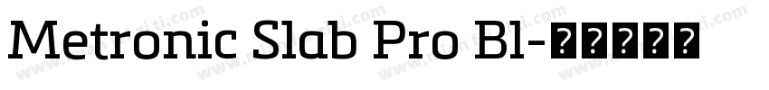Metronic Slab Pro Bl字体转换